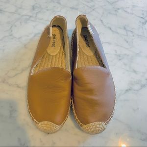 SOLUDOS Platform Leather Smoking Slipper
